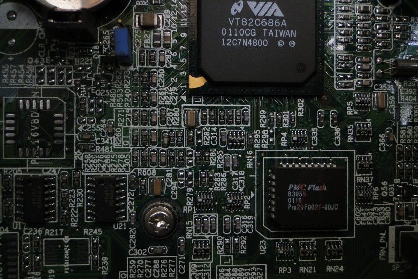 ... Microchip on circuit board wallpaper Vector Image - 1807583 . ...