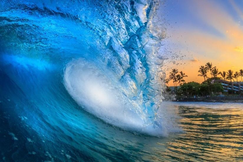 HD Hawaii Ocean Waves Wallpaper