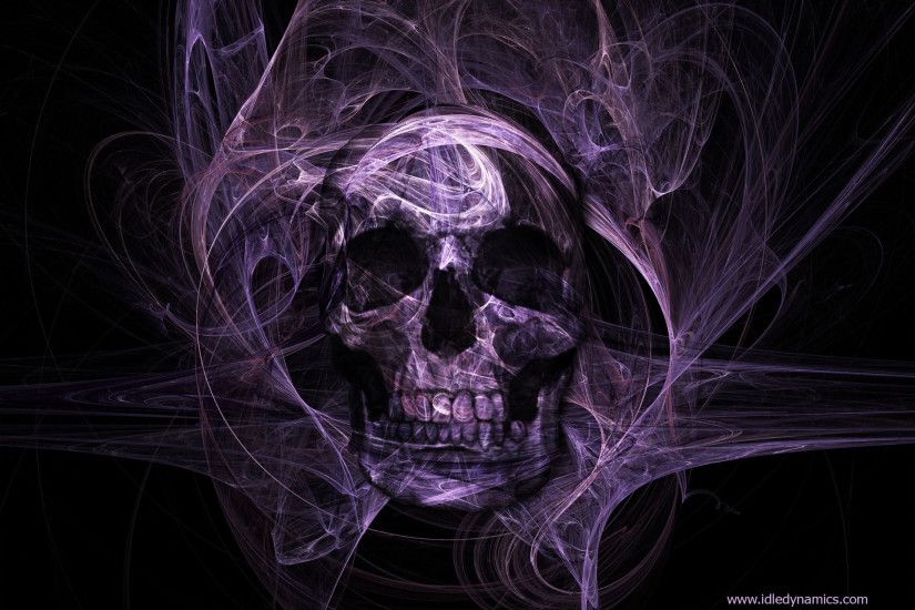 Cool Skull | Dark - Skull - Purple Skull - Dark - Colour - Purple Wallpaper