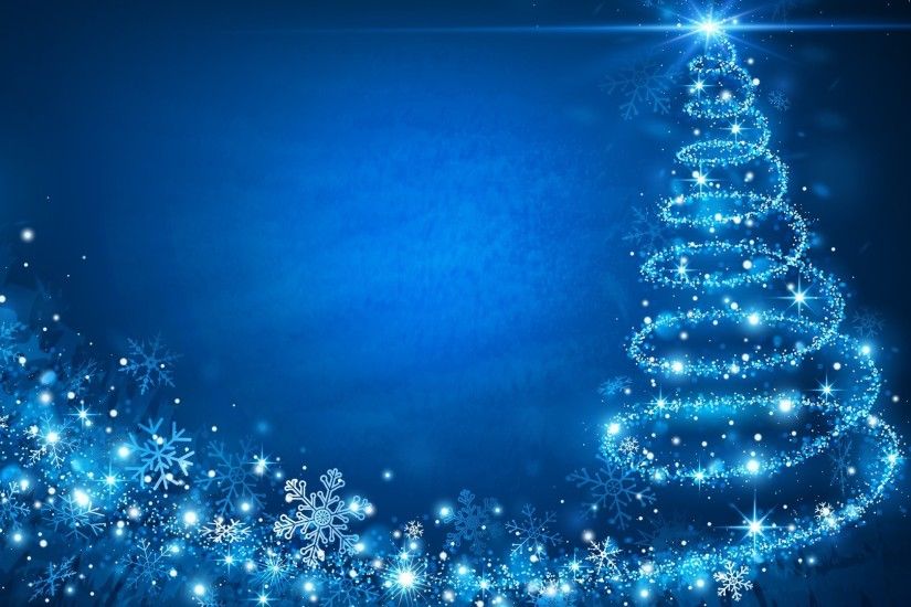 Blue Christmas Wallpaper Full HD.