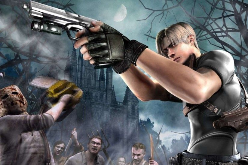 Video Game - Resident Evil 4 Leon S. Kennedy Zombie Wallpaper