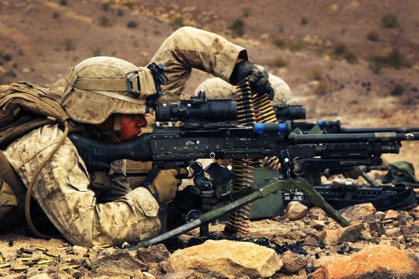wallpaper M240 Â· tripod Â· United States Marine Corps
