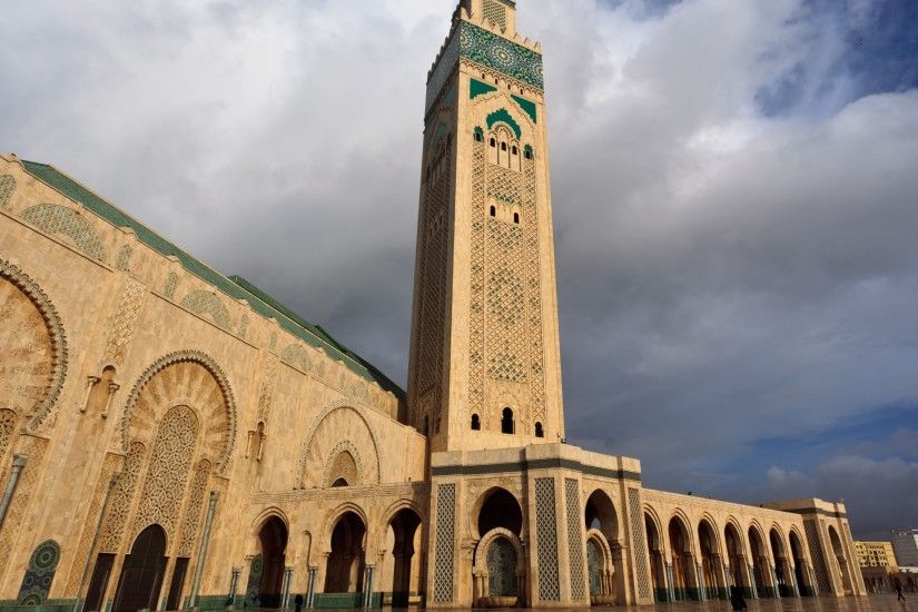 Hassan II Mosque Large Wallpaper