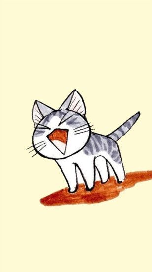 Cute cat cartoon 02 Galaxy S5 Wallpapers.jpg