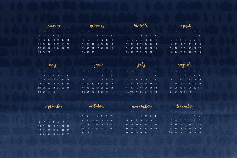 Free 2017 desktop wallpaper calendars