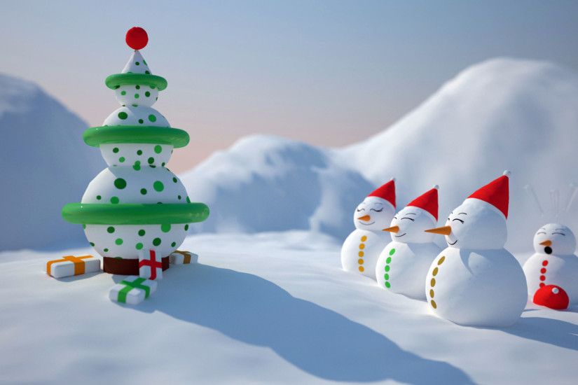 Christmas-snowman-wallpaper-HD