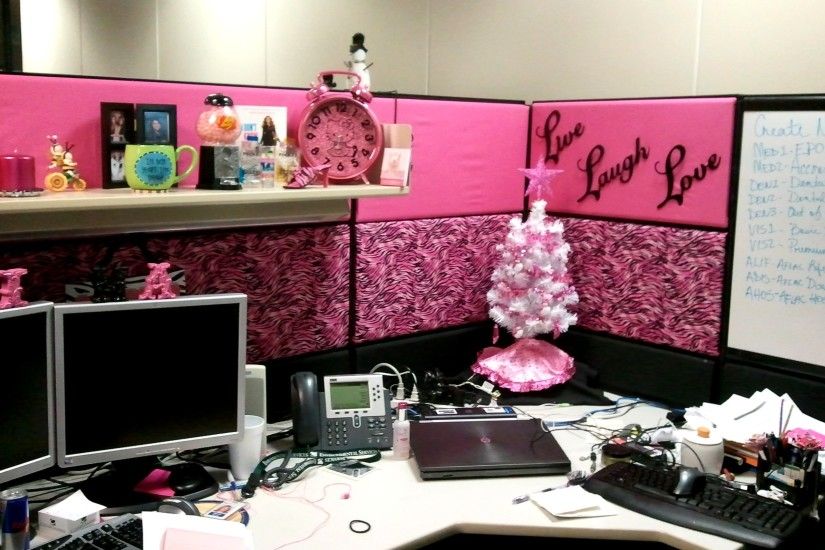 Cubicle Decor Wallpaper Featuring Office And Pink Alocazia Awesome Home  Design Ideas
