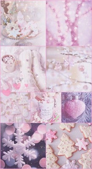 xmas, Christmas, pink, pretty, sparkly, glitter, white, iPhone,