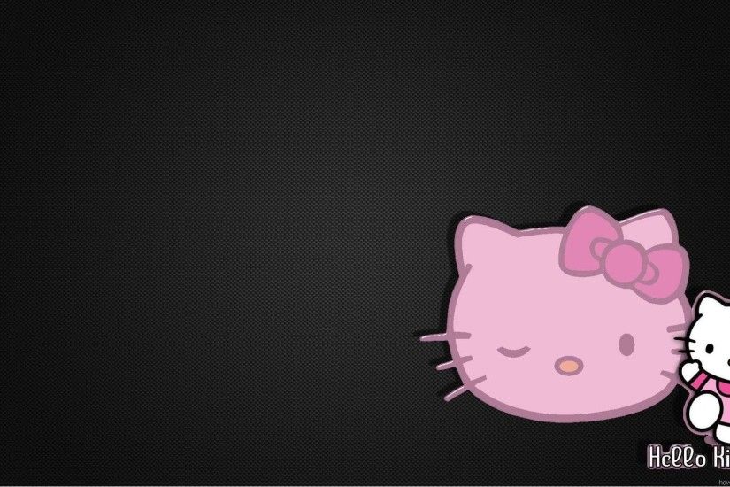 Pink And Black Hello Kitty Backgrounds Wallpaper 1920Ã1080