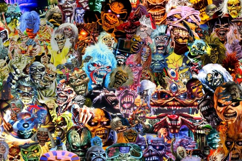 The headbangers \m/\m/ images iron maiden eddie cool faces entertainment  2560x1440 hd wallpaper 469033 HD wallpaper and background photos