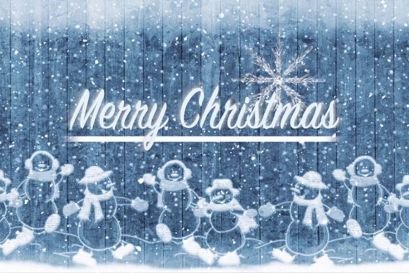 Subscription Library Merry Christmas Title Background. Snow Men And Winter  Snow. Frozen Holidays