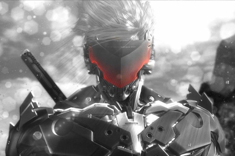 Metal Gear Rising: Revengeance, Raiden, Ninja robots, Sword, Glowing,  Monochrome, Cyborg Wallpapers HD / Desktop and Mobile Backgrounds