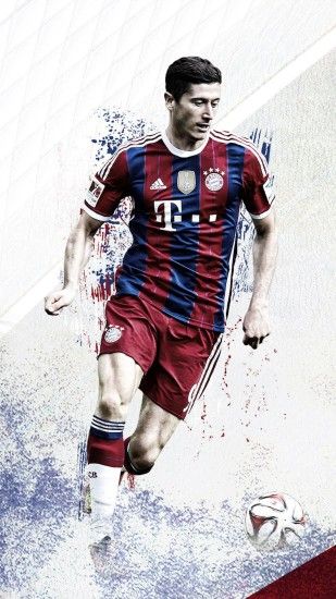 Robert Lewandowski Bayern Munich HD iPhone Wallpaper - Wallpapers .