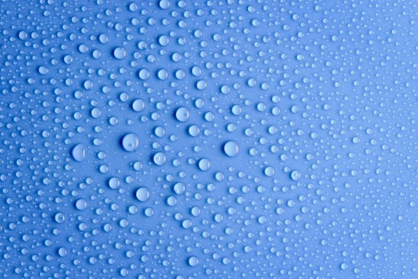 Blue Water Drops Background With Big And Small Drops Stock Photo .