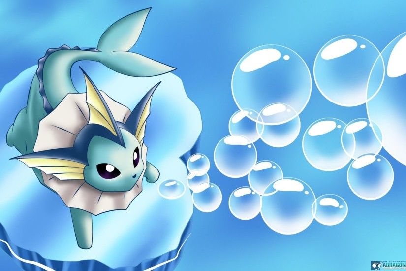 Nintendo water Pokemon video games Vaporeon serie wallpaper background