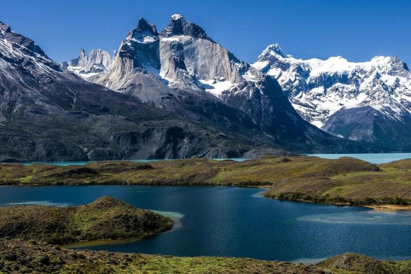Rivers Nature Mountains Chile Lake Wallpapers Images