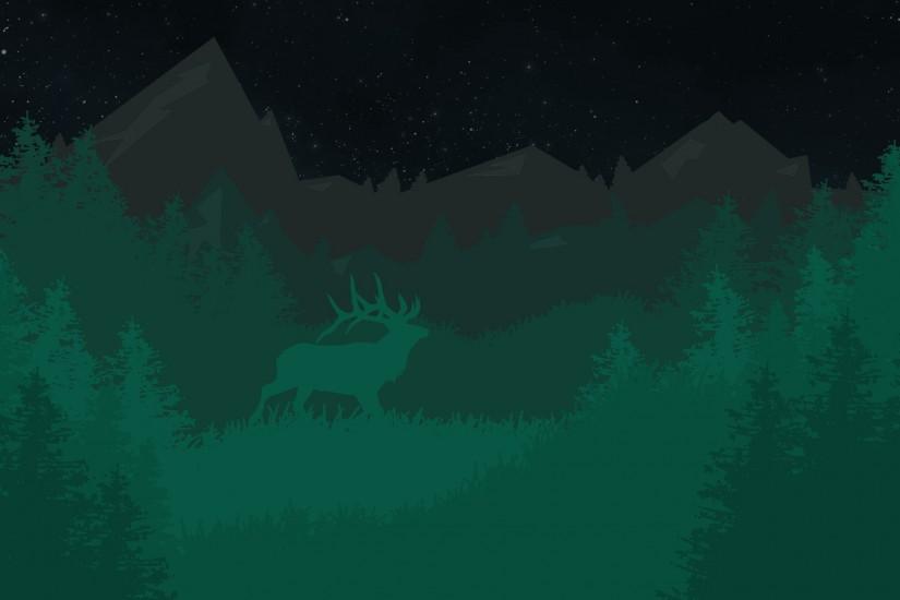 [1920x1080] Firewatch Style Wallpaper With Elk ...