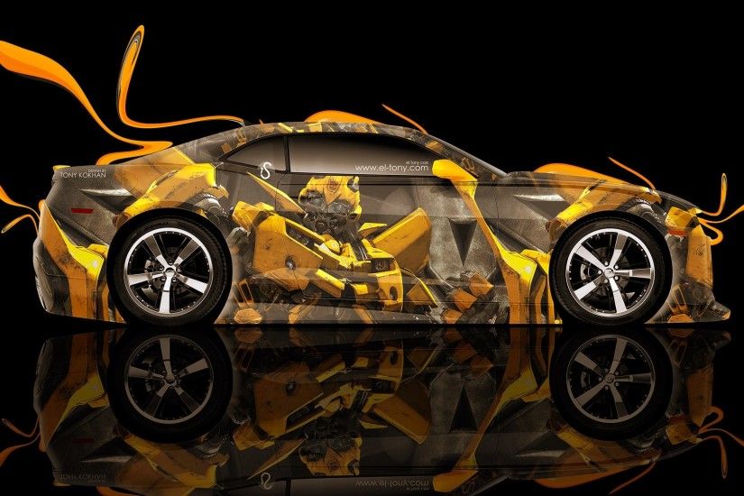chevrolet camaro transformers bumblebee car hd wallpaper