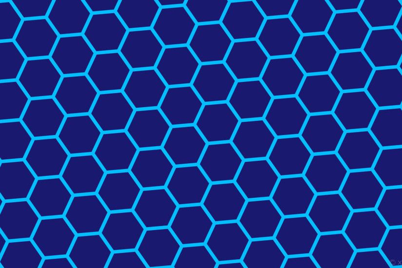 1920x1080 wallpaper hexagon blue honeycomb beehive midnight blue deep sky  blue #191970 #00bfff diagonal