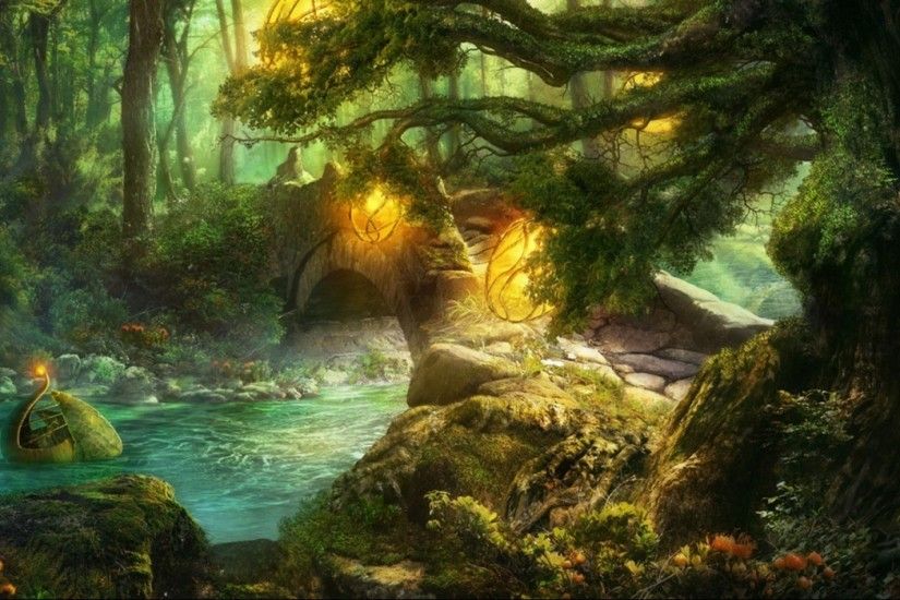 pictures of forests | Magic Forest - Desktop Wallpaper