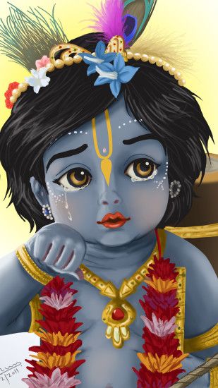 Download Cute Little Krishna 1080 x 1920 Wallpapers - 4566368 - Lord Hare  Jai Shri Krishna God Hindu | mobile9