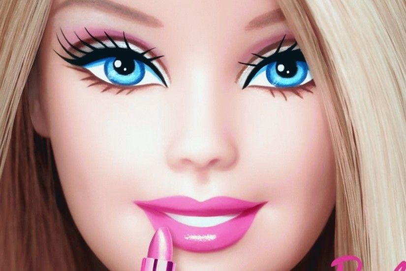 barbie rose pink lips wallpaper