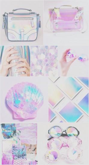 Iridescent holographic wallpaper, iPhone, android, pretty, pink, blue,  purple,