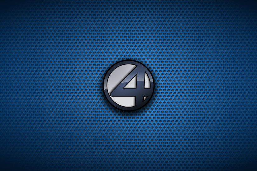 Fantastic Four logo on dotted pattern wallpaper