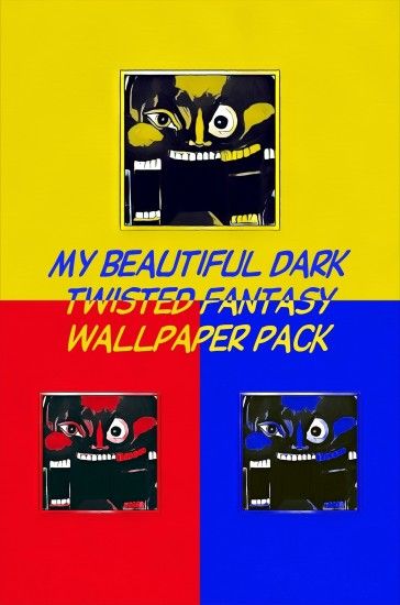 My Beautiful Dark Twisted Fantasy Wallpaper Pack My Beautiful Dark Twisted  Fantasy album cover with a