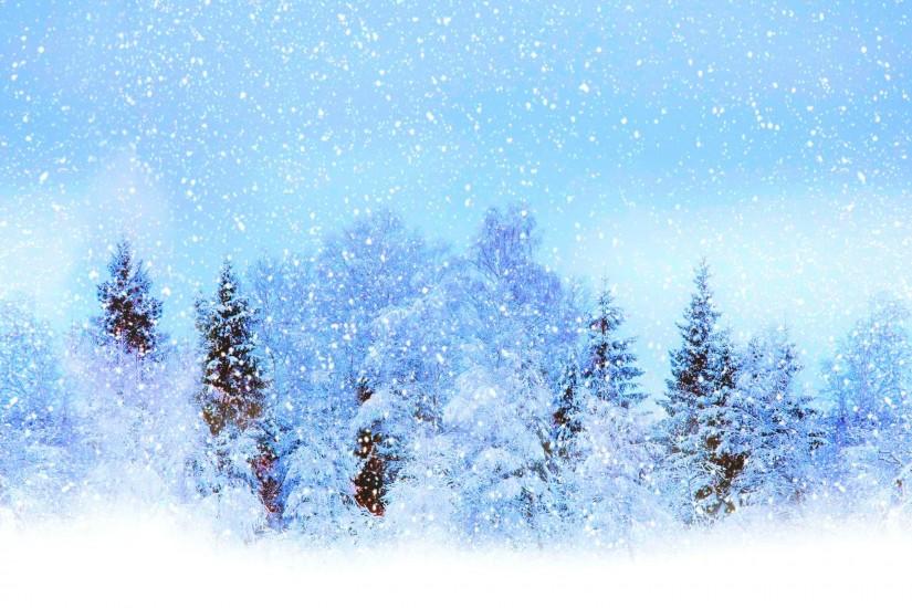 Earth - Winter Nature Tree Sky Blue White Fog Snow Wallpaper