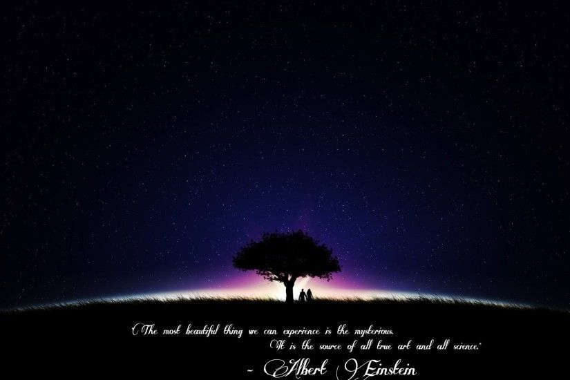 Quote Tag - Star Dawn Night Sky Quoted Albert Einstein Quote Mysterious  Drawn Stars Picture Wallpaper
