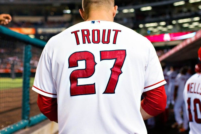 2048x2048 Wallpaper mike trout, baseball, los angeles angels of anaheim