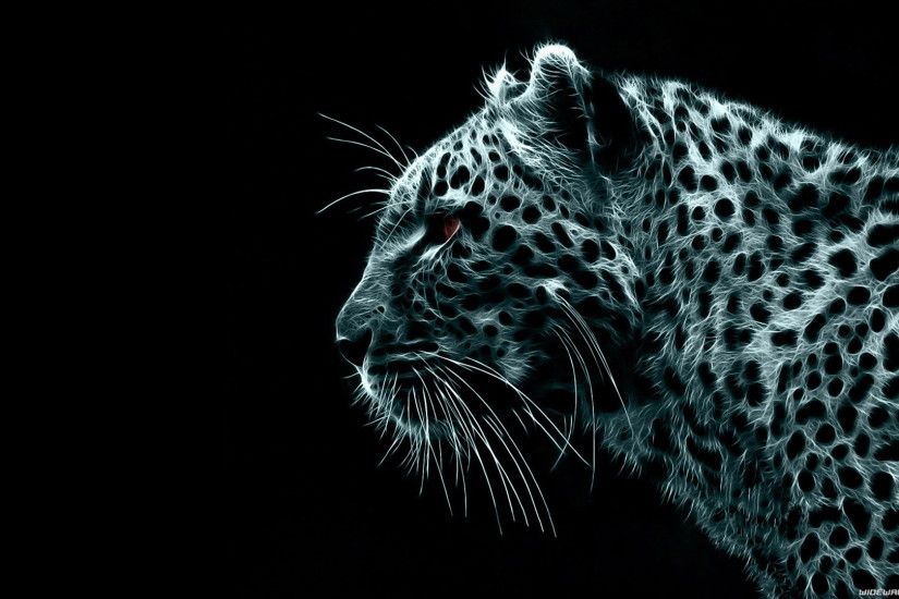 download cool digital wallpaper having tiger and black background