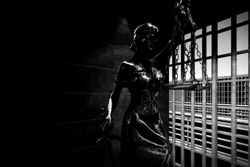 Themis with scale and sword in prison cell Motion Background - VideoBlocks