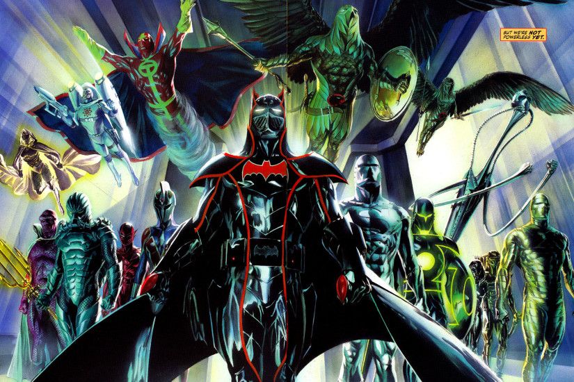 More Alex Ross. This is the Justice League in their special armor from  "Justice