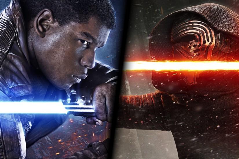 Finn vs Kylo Ren in Star Wars: The Force Awakens wallpaper - Movie .