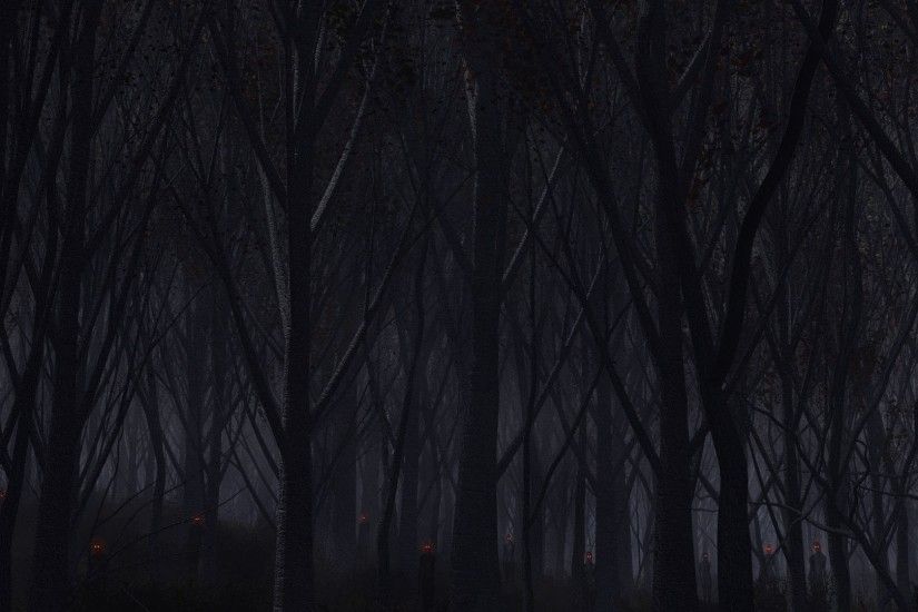 2560x1080 Wallpaper forest, trees, background, dark
