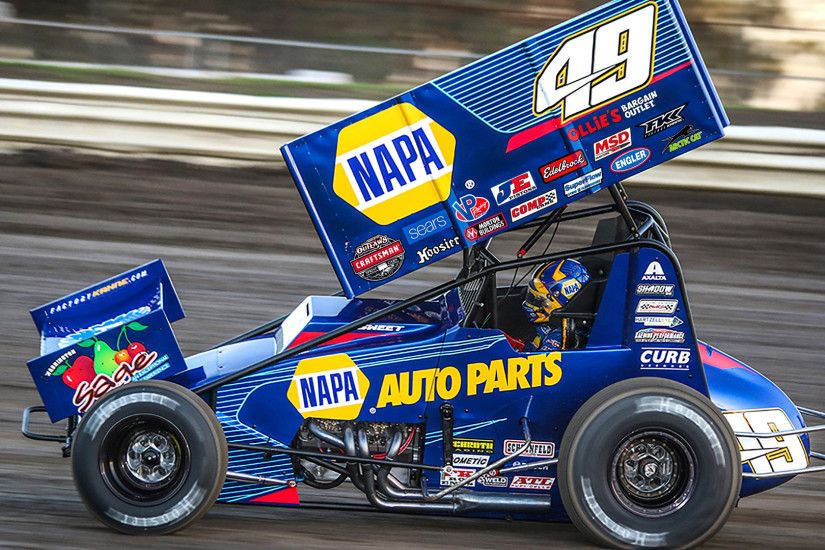 Brad Sweet Driver of the World of Outlaws #49 Sprint Car