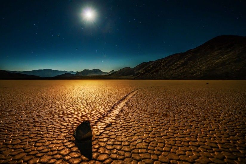 nature, Landscape, Night, Moon, Moonlight, Mountain, Death Valley,  California, USA, Desert, Valley, Rock, Stars, Shadow Wallpapers HD /  Desktop and Mobile ...