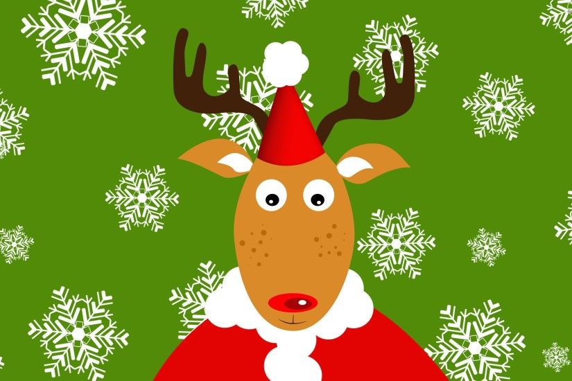 Reindeer In Santa Suit