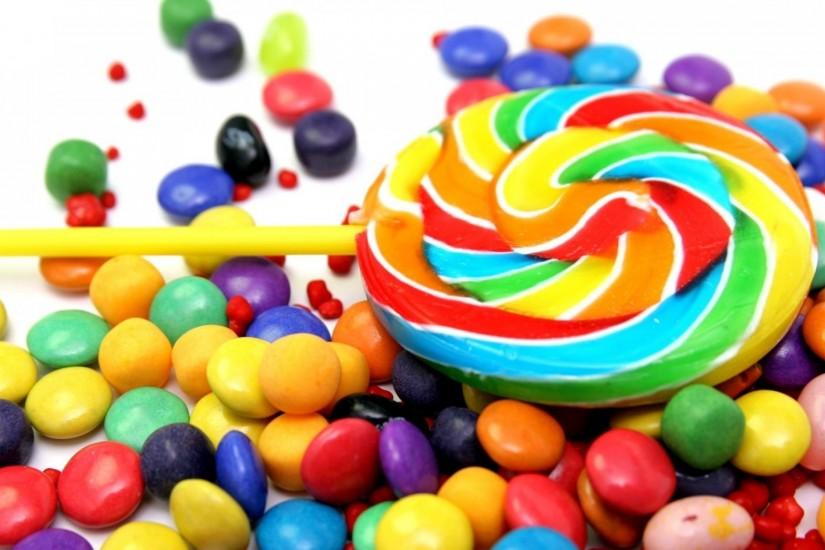 Preview wallpaper candy, jelly beans, colorful, food 3840x2160