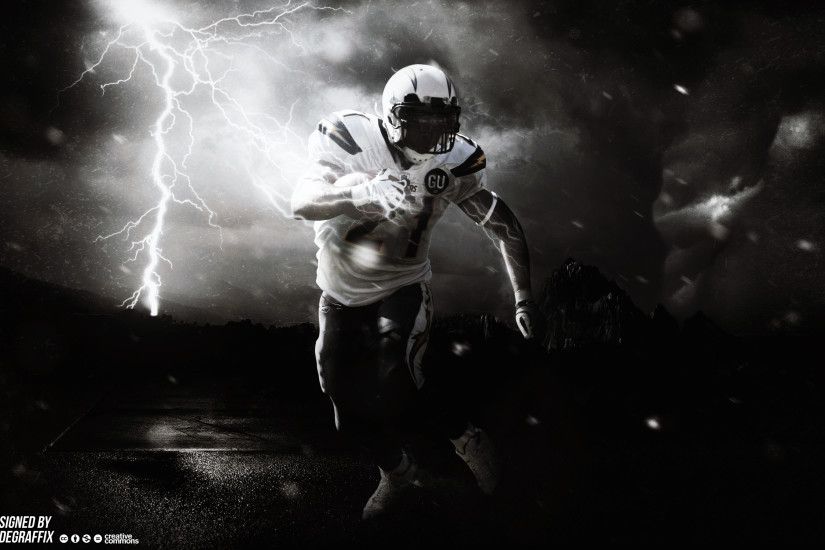 ... LaDainian Tomlinson | Charged Up | Wallpaper by ClydeGraffix