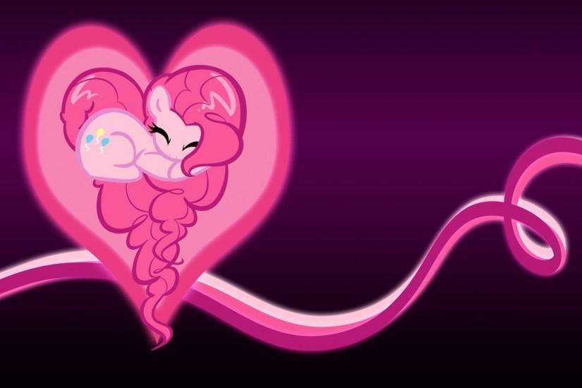 Pinkie Pie in a glowing heart - My Little Pony wallpaper 1920x1080 jpg