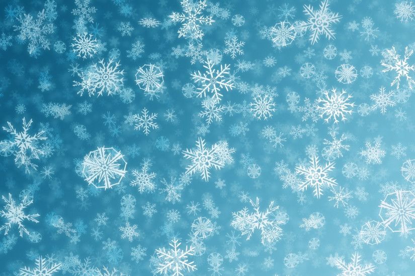 Snowflakes Pattern Widescreen Wallpaper