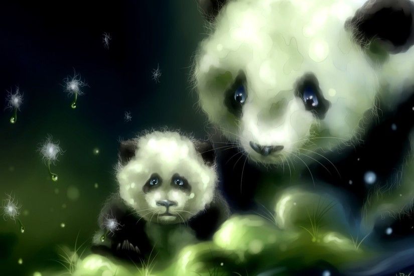 Art panda bears babies cute wallpaper | 1920x1200 | 39807 .