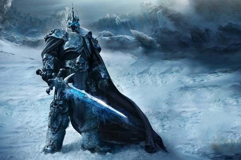 Download now full hd wallpaper world of warcraft necromancer knight ice  valley art ...
