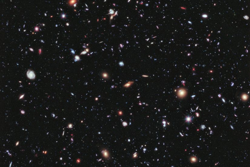 ... Hubble Space Telescope Extreme Deep Field (XDF) image ...
