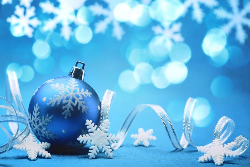 Free Download Blue Xmas Wallpapers