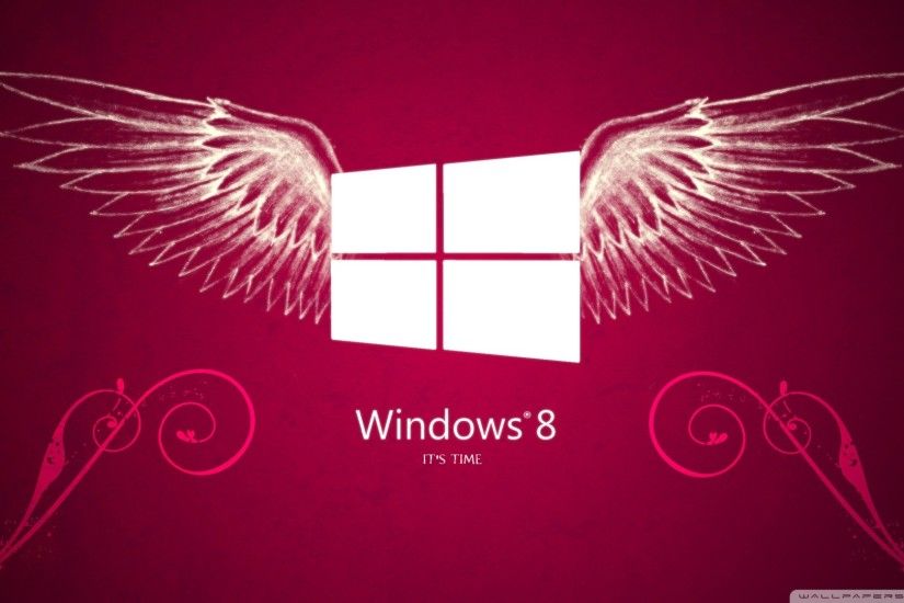 Windows 8 big red logo with wings