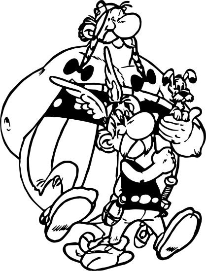 Asterix Wallpapers Coloring Page